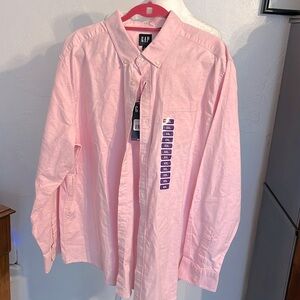 NWT GAP Oxford Cloth Long Sleeve Button Down Shirt Men’s 2XL